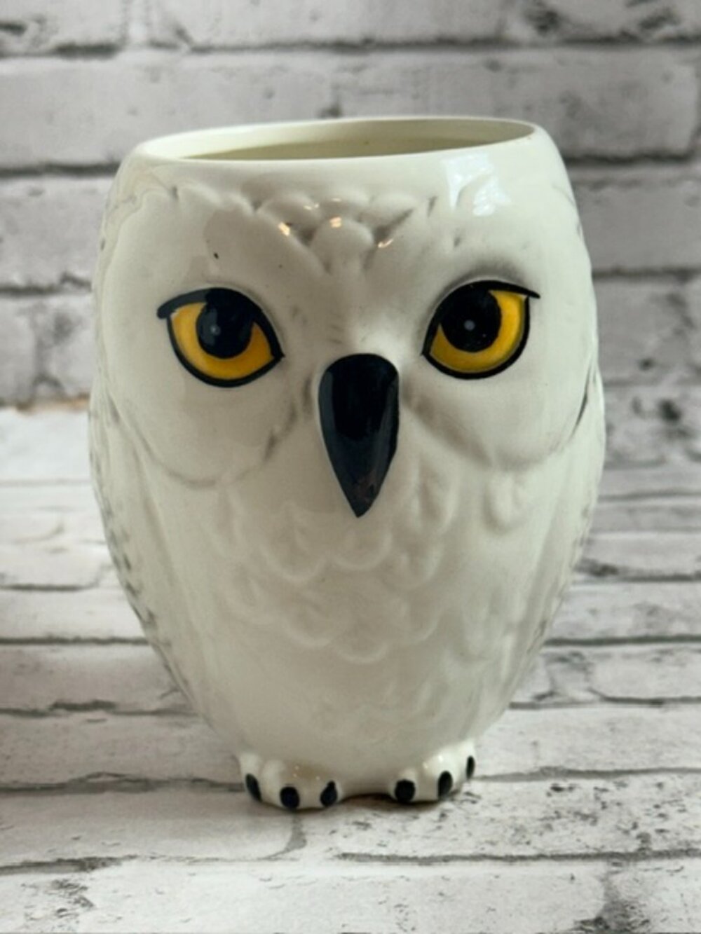 Harry Potter Hedwig Owl Coffee Mug Cup Figurine Warner Magic Wizard Snowy Bird